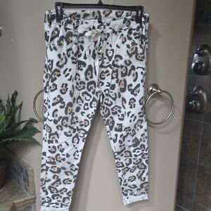 Leopard Print Women's Jogger Pants